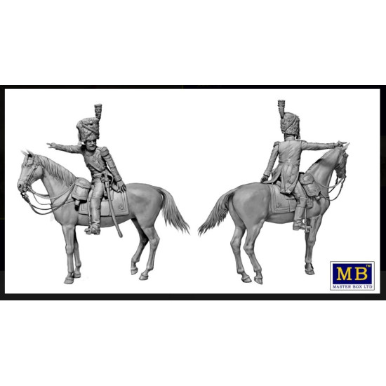 Master Box 32025 1/32 Napoleonic Wars Era The Old Guard Officer Plastic Model Kit