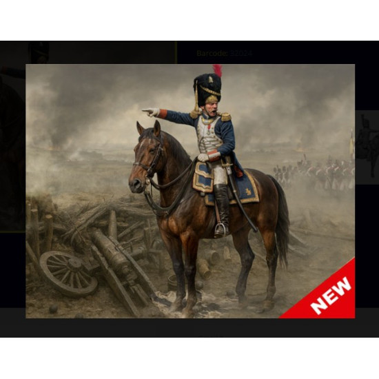 Master Box 32025 1/32 Napoleonic Wars Era The Old Guard Officer Plastic Model Kit