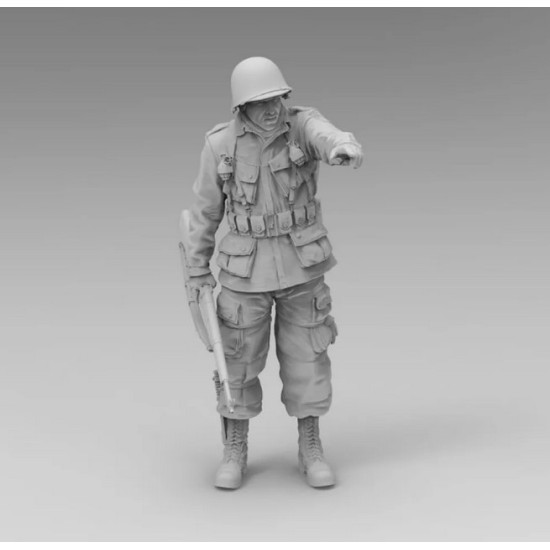Black Snake St-23-16 1/16 Soldier Of The 101st Airborne At Bastogne Ww2 D-day Resin Figure Kit