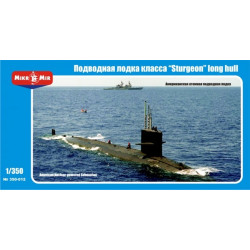 US STOCK *** U.S. nuclear-powered submarine 'sturgeon' class, long hull 1/350 Micro-Mir 350-012