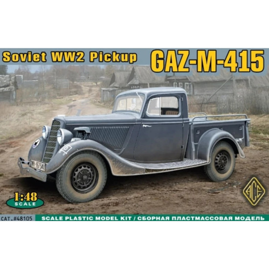 Us Stock Wwii Soviet Pick-up Gaz-m-415 1/48 Ace 48105