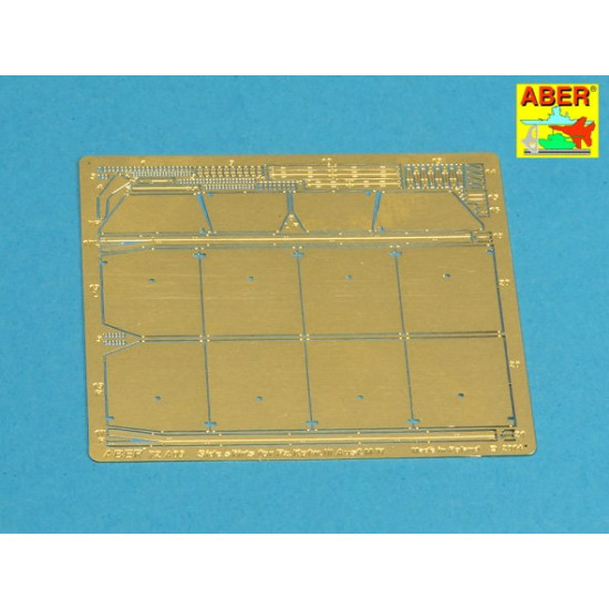 Side skirts for PzKpfw.III, for Dragon 1/72 Aber 72-A09