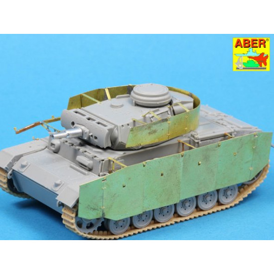 Side skirts for PzKpfw.III, for Dragon 1/72 Aber 72-A09