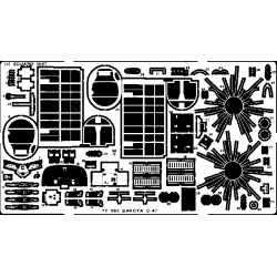 Photoetched set C-47 Dacota, for Italeri kit 1/72 Eduard 72252