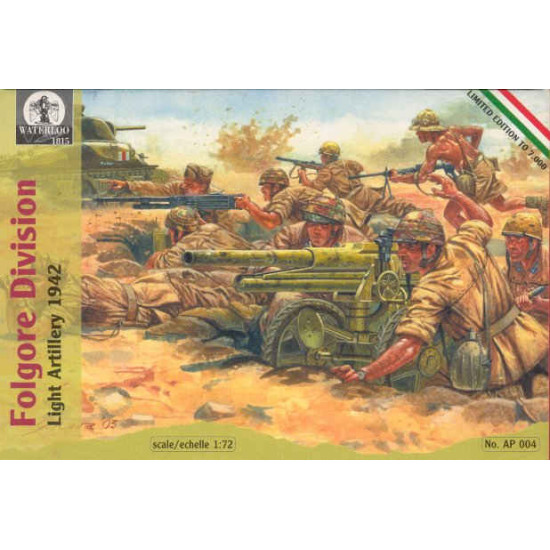 Folgore Division Light Artillery 1942 1/72 Waterloo 1815 AP004