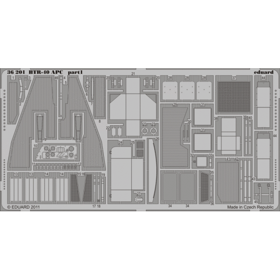 Photoetched set BTR-40 APC, for Trumpeter kit 1/35 Eduard 36201 Photoetched set BTR-40 APC, for Trumpeter kit 1/35 Eduard 36201