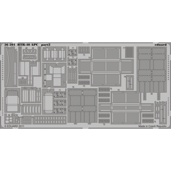 Photoetched set BTR-40 APC, for Trumpeter kit 1/35 Eduard 36201 Photoetched set BTR-40 APC, for Trumpeter kit 1/35 Eduard 36201
