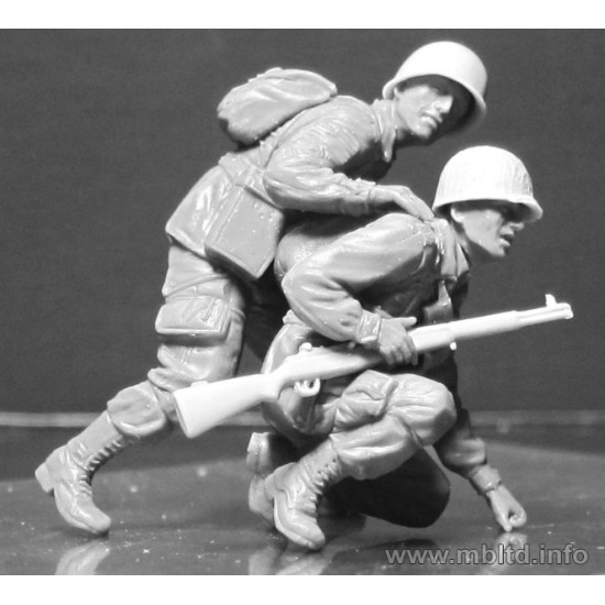 US and German paratroopers, the South of Europe 1/35 Master Box 35157
