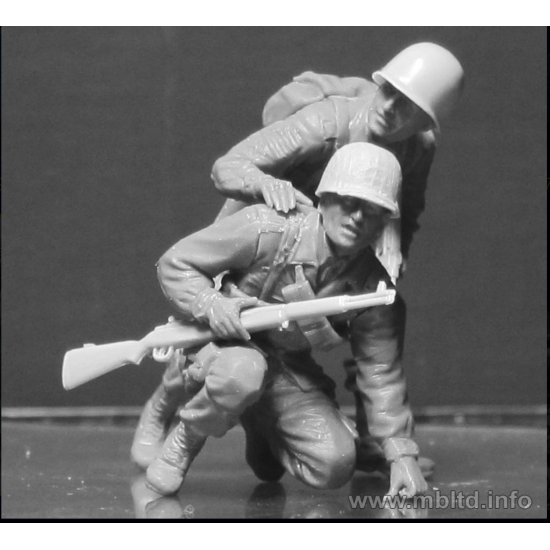 Us Stock Us And German Paratroopers, The South Of Europe 1/35 Master Box 35157 Us Stock Us And German Paratroopers, The South Of Europe 1/35 Master Box 35157
