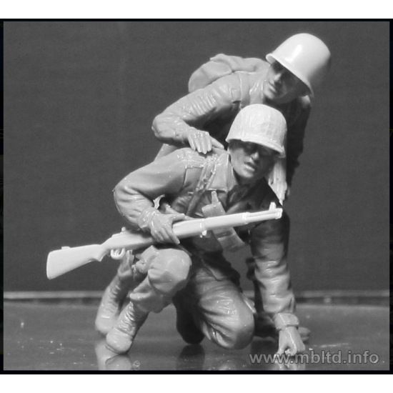 Us Stock Us And German Paratroopers, The South Of Europe 1/35 Master Box 35157 Us Stock Us And German Paratroopers, The South Of Europe 1/35 Master Box 35157