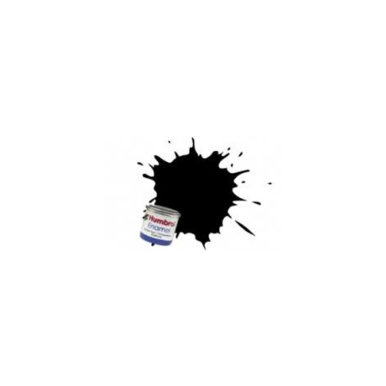 85 COAL BLACK 14ml SATIN Enamel Tinlet HUM-N085