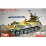 Soviet ATV MT-LB carrier with ZU-23-2 gun 1/35 SKIF 229