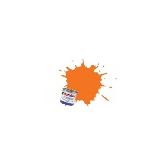 18 ORANGE 14ml GLOSS Enamel Tinlet Humbrol N018