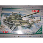 T-55A Soviet tank T-55 mod (PE, decals) 1/35 SKIF 221