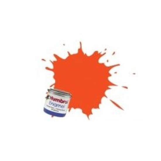 CLEAR COLOUR ORANGE 14ml CLEAR Enamel Tinlet Humbrol HUM-N1322