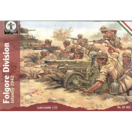 Italian Folgore Division Infantry WWII 1/72 Waterloo 1815 AP002
