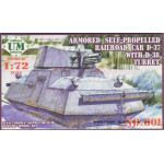 Armored Self-Propelled Railroad Car D-37 WWII 1/72 UMmt UM 601