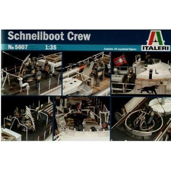 Italeri 5607 1/35 Scale Model Kit WWII German Kriegsmarine Schnellboot Crew 
