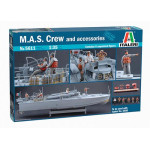 Scale figurines team torpedo boat MAS with a set of detail 1/35 Italeri 5611