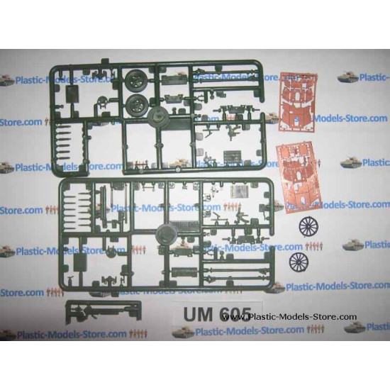 45mm anti-tank gun 76mm Regimental gun OB-25 1/72 UMmt UM 605