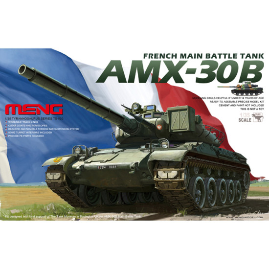 FRENCH MAIN BATTLE TANK AMX-30B 1/35 MENG 003