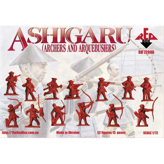 Ashigaru (Archers and Arquebusiers) 1/72 RED BOX  72006