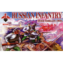 Us Stock Russian Infantry, Boxer Rebellion 1900 48 Figures In 12 Poses 1/72 Red Box 72018