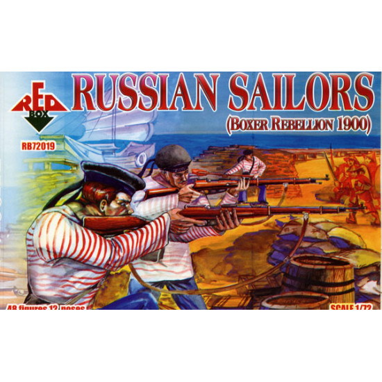 Russian Sailors 1900 48 FIGURES IN 12 POSES 1/72 RED BOX 72019