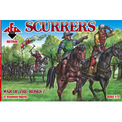 War of the Roses 7. Scurrers 12 FIGURES 1/72 RED BOX 72046