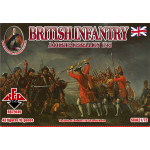 Jacobite Rebellion. British Infantry 1745 43 FIGURES IN 10 POSES 1/72 RED BOX 72049