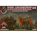 Jacobite Rebellion. Highland Infantry 1745 43 FIGURES IN 10 POSES 1/72 RED BOX 72050