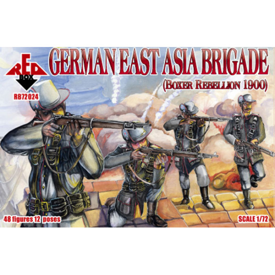 German East Asia Brigade 1900 48 FIGURES IN 12 POSES 1/72 RED BOX 72024