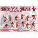 British Naval Brigade 1900 48 FIGURES IN 12 POSES 1/72 RED BOX 72033