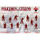 Policemen and Citizens 48 FIGURES IN 12 POSES 1/72 RED BOX 72037