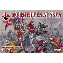 War of the Roses 6. Mounted Men at Arms 12 FIGURES 1/72 RED BOX 72045
