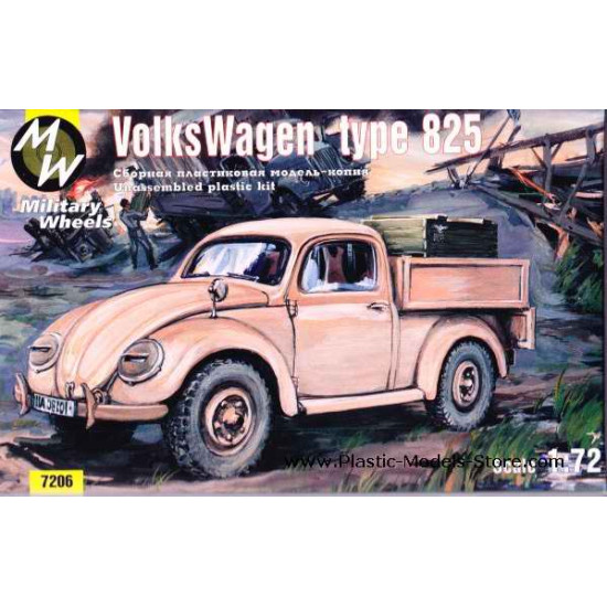 Volkswagen German Beetle type 825 1/72 Military Wheels 7206