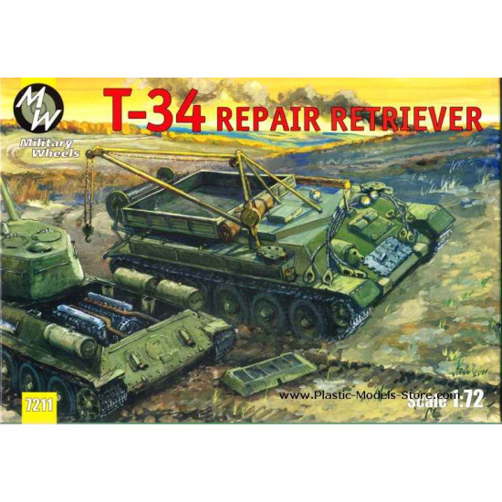 T-34-85 Turretless Soviet repair retriever SPK-5 1/72 Military Wheels 7211