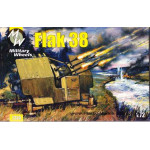 Flak 38 2 cm Quad German anti-aircraft gun 1/72 Military Wheels 7224