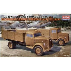 WWII GROUND VEHICLE SET-5: German Cargo Truck (Early and Late) 1/72 Academy 13404
