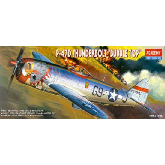 Fighter P-47D Thunderbolt Bubble Top 1/72 academy 12491