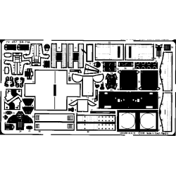 Photoetched set 1/72 SR-71A Blackbird, for Academy / Minicraft kit 1/72 EDUARD 72257