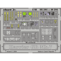 Photoetched set 1/48 Harrier GR Mk.7, for Hasegawa kit 1/48 EDUARD FE291