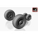Panavia Tornado aircraft wheels, ver.a 1/72 ARMORY AW72501a