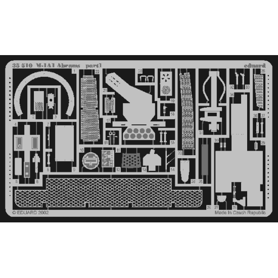 Photoetched set 1/35 M-923 A1 Big Foot, for Italeri kit 1/35 EDUARD 35511