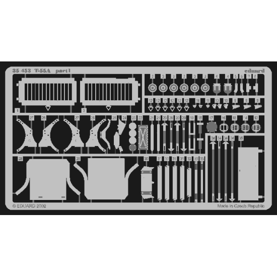 Photoetched set 1/35 M4A3 Sherman 75mm, for Tamiya kit 1/35 EDUARD 35454