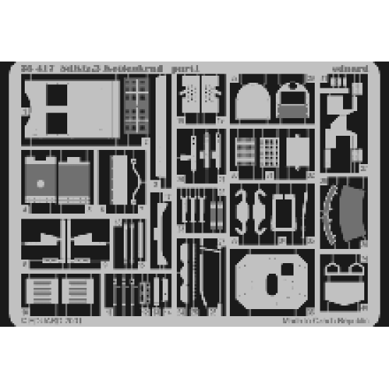 Photoetched set 1/35 Sdkfz.2 Kettenkrad, for Dragon kit 1/35 EDUARD 35417