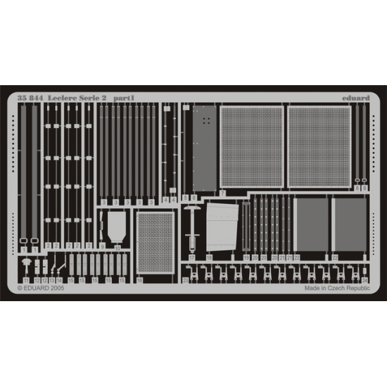 Photoetched set 1/35 Leclerc Serie 2, for Tamiya35279 kit 1/35 EDUARD 35844