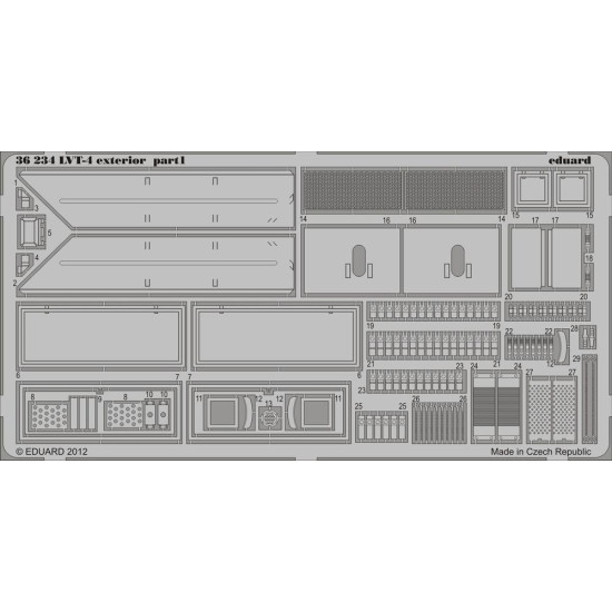 Photoetched set 1/35 LVT-4 exterior, for AFV kit 1/35 EDUARD EDU-36234