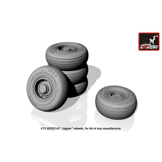 SEPECAT Jaguar wheels 1/72 ARMORY AW72502