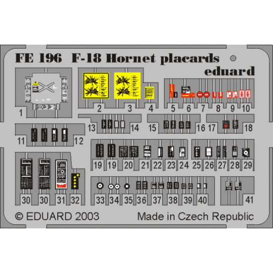 Photoetched set BIG-ED 1/48 F-18D Hornet, for Hasegawa kit 1/48 EDUARD EDBIG-4825